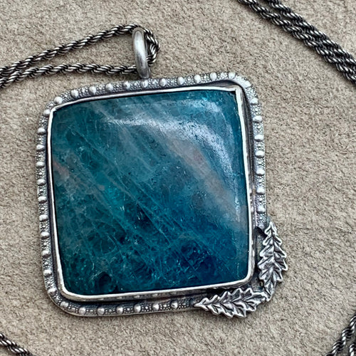 Kaylee - Apatite and Sterling Silver Necklace