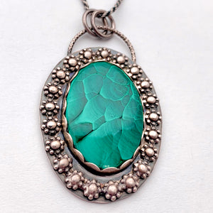 Zoleena - Malachite and Sterling Silver Necklace