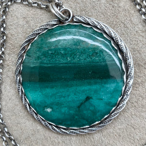 Karagatan - Mtorolite and Sterling Silver Necklace
