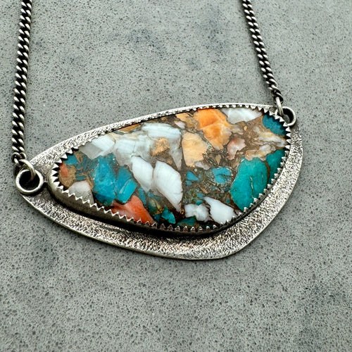 Nila - Mohave Copper Turquoise and Sterling Silver Necklace